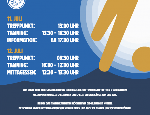 Trainingsauftakt der D-Junioren für die Saison 2026/2026